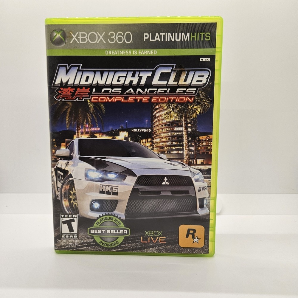 Midnight Club Los Angeles Complete‎ Edition Xbox 360 Platinum Hits